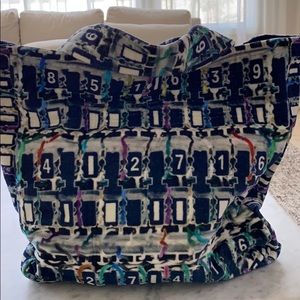 Chanel beach bag and towel/blanket